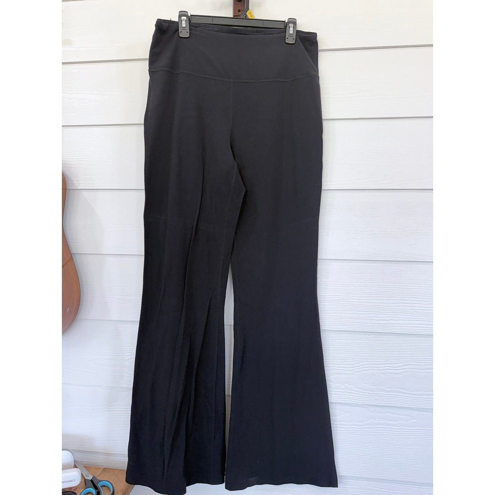 A- 90- Lululemon Groove Super High-Rise Flared Pant Black Nulu Size 14 W5DKMS